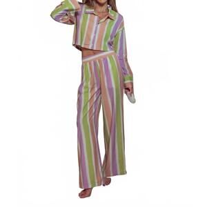 NEW KILO BRAVA long pj set in painted stripe